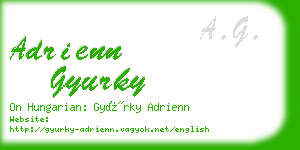 adrienn gyurky business card